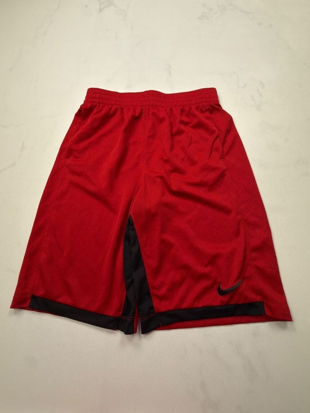 Nike Athletic Shorts Red 2010s Sporty Baggy - Boys XL